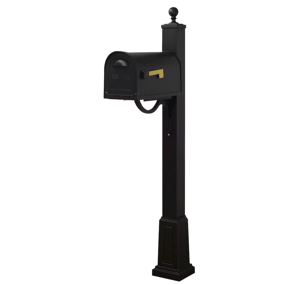 Classic Curbside Mailbox and Springfield Mailbox Post with Base - Special Lite Products