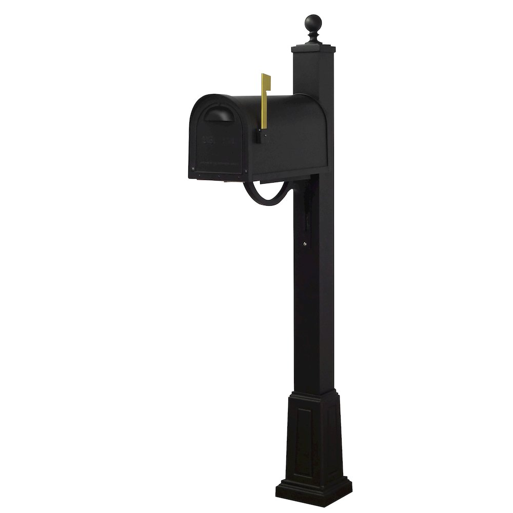 Classic Curbside Mailbox and Springfield Mailbox Post with Base - Special Lite Products