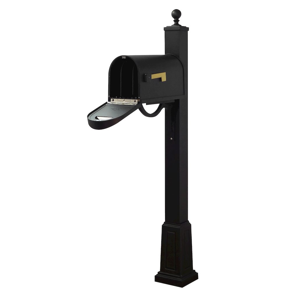 Classic Curbside Mailbox and Springfield Mailbox Post with Base - Special Lite Products