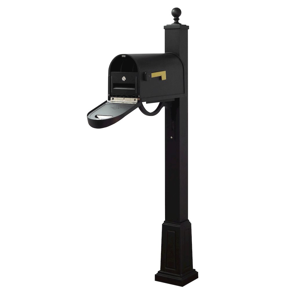 Classic Curbside Mailbox with Locking Insert and Springfield Mailbox with Base - Special Lite Products