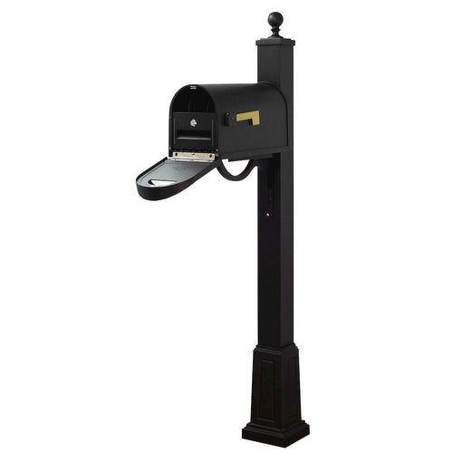 Classic Curbside Mailbox with Locking Insert and Springfield Mailbox with Base - Special Lite Products