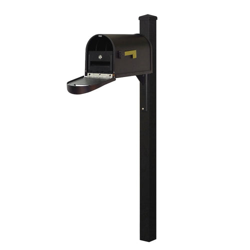 Curbside Mailbox wtih Locking Insert and Wellington Direct Burial Mailbox Smooth - Special Lite Products