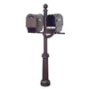 Classic Curbside Mailboxes with Newspaper Tube and Fresno Double Mount Mailbox - Special Lite Products