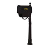 Classic Curbside Mailbox with Newspaper Tube and Ashland Mailbox Post - Special Lite Products