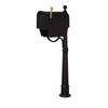 Classic Curbside Mailbox with Newspaper Tube and Ashland Mailbox Post - Special Lite Products