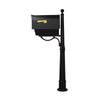 Classic Curbside Mailbox with Newspaper Tube and Ashland Mailbox Post - Special Lite Products