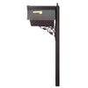 Classic Curbside Mailbox with Newspaper Tube and Albion Mailbox Post - Special Lite Products