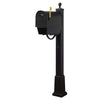 Classic Curbside Mailbox with Newspaper Tube and Springfield Mailbox with Base - Special Lite Products