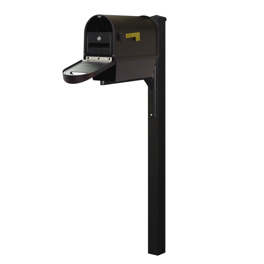 Curbside Mailbox with Newspaper Tube, Locking Insert and Wellington Mailbox - Special Lite Products