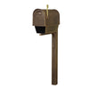 Classic Curbside Mailbox with Newspaper Tube and Wellington Mailbox Post - Special Lite Products