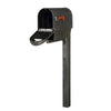 Classic Curbside Mailbox with Newspaper Tube and Wellington Mailbox Post - Special Lite Products
