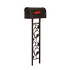 Floral Curbside Mailbox with Floral Mailbox Post - Special Lite Products