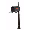 Floral Curbside Mailbox with Locking Insert and Ashland Mailbox Post - Special Lite Products