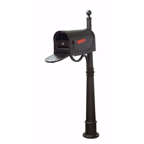 Floral Curbside Mailbox with Locking Insert and Ashland Mailbox Post - Special Lite Products