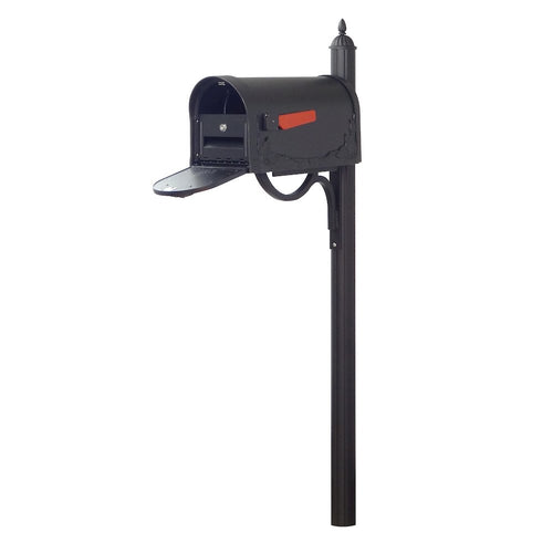 Floral Curbside Mailbox with Locking Insert and Richland Mailbox Post - Special Lite Products