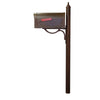 Floral Curbside Mailbox with Locking Insert and Richland Mailbox Post - Special Lite Products