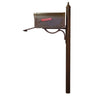 Floral Curbside Mailbox with Locking Insert and Richland Mailbox Post - Special Lite Products