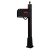 Titan Aluminum Curbside Mailbox and  Springfield Mailbox Post with Base - Special Lite Products