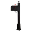 Titan Aluminum Curbside Mailbox and  Springfield Mailbox Post with Base - Special Lite Products