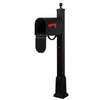 Titan Aluminum Curbside Mailbox and  Springfield Mailbox Post with Base - Special Lite Products