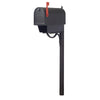 Titan Aluminum Curbside Mailbox with Paper Tube and Richland Mailbox Post - Special Lite Products