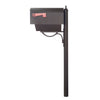 Titan Aluminum Curbside Mailbox with Paper Tube and Richland Mailbox Post - Special Lite Products