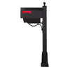 Titan Aluminum Curbside Mailbox with Newspaper Tube and  Springfield Mailbox - Special Lite Products