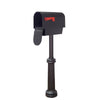 Titan Steel Curbside Mailbox with Newspaper Tube and Bradford Mailbox Post - Special Lite Products