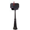 Titan Steel Curbside Mailbox with Newspaper Tube and Tacoma Mailbox Post - Special Lite Products