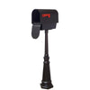 Titan Steel Curbside Mailbox with Newspaper Tube and Tacoma Mailbox Post - Special Lite Products
