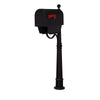 Titan Steel Curbside Mailbox with Newspaper Tube and Ashland Mailbox Post - Special Lite Products
