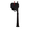 Titan Steel Curbside Mailbox with Newspaper Tube and Ashland Mailbox Post - Special Lite Products