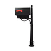 Titan Steel Curbside Mailbox with Newspaper Tube and Ashland Mailbox Post - Special Lite Products