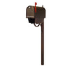 Titan Steel Curbside Mailbox with Paper Tube and Richland Mailbox Post - Special Lite Products