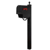 Titan Steel Curbside Mailbox with Newspaper Tube and Springfield Mailbox Post - Special Lite Products