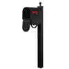 Titan Steel Curbside Mailbox with Newspaper Tube and Springfield Mailbox Post - Special Lite Products