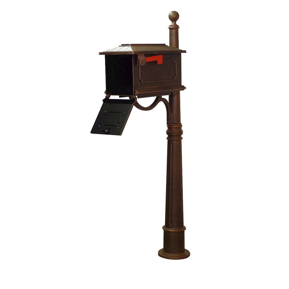 Kingston Curbside Mailbox and Ashland Decorative Aluminum Durable Mailbox Post - Special Lite Products