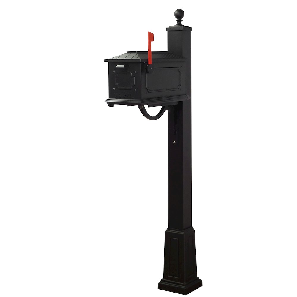 Kingston Curbside Mailbox and Springfield Mailbox Post with Base - Special Lite Products