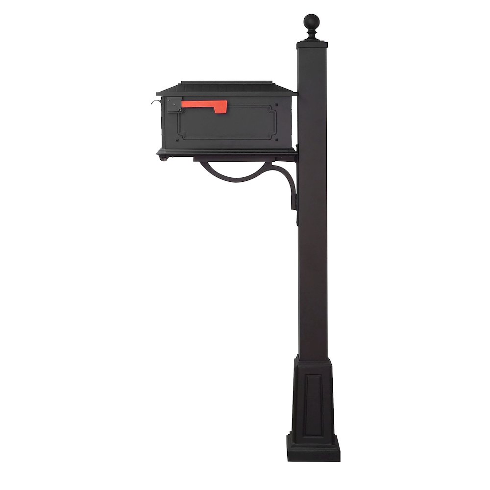 Kingston Curbside Mailbox and Springfield Mailbox Post with Base - Special Lite Products