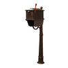 Kingston Curbside Mailbox with Newspaper Tube and Ashland Mailbox Post - Special Lite Products