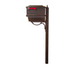 Kingston Curbside Mailbox with Newspaper Tube and Richland Mailbox Post - Special Lite Products