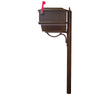 Kingston Curbside Mailbox with Newspaper Tube and Richland Mailbox Post - Special Lite Products