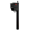 Kingston Curbside Mailbox with Newspaper Tube and Springfield Mailbox Post - Special Lite Products