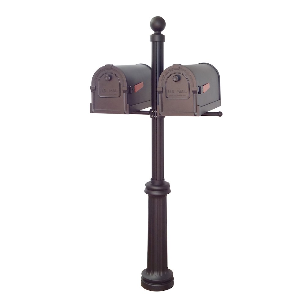 Savannah Curbside Mailboxes and Fresno Double Mount Mailbox Post - Special Lite Products