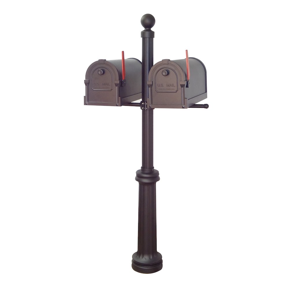 Savannah Curbside Mailboxes and Fresno Double Mount Mailbox Post - Special Lite Products