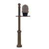 Savannah Curbside Mailbox with Newspaper Tube and Fresno Mailbox Post - Special Lite Products