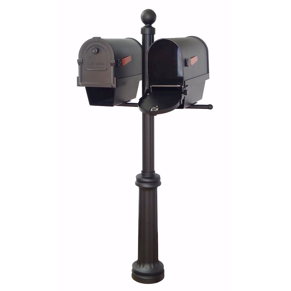 Savannah Curbside Mailboxes with Newspaper Tubes and Fresno Double Mount Mailbox - Special Lite Products