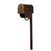 Savannah Curbside Mailbox with Paper Tube and Richland Mailbox Post - Special Lite Products