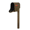 Savannah Curbside Mailbox with Newspaper Tube and Wellington Mailbox Post - Special Lite Products