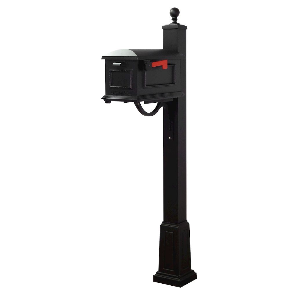Traditional Curbside Mailbox and Springfield Mailbox Post with Base - Special Lite Products